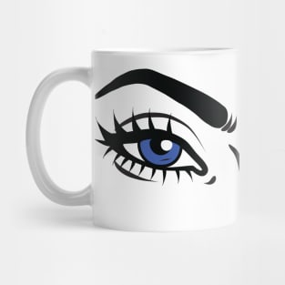 anime blue eyes Mug